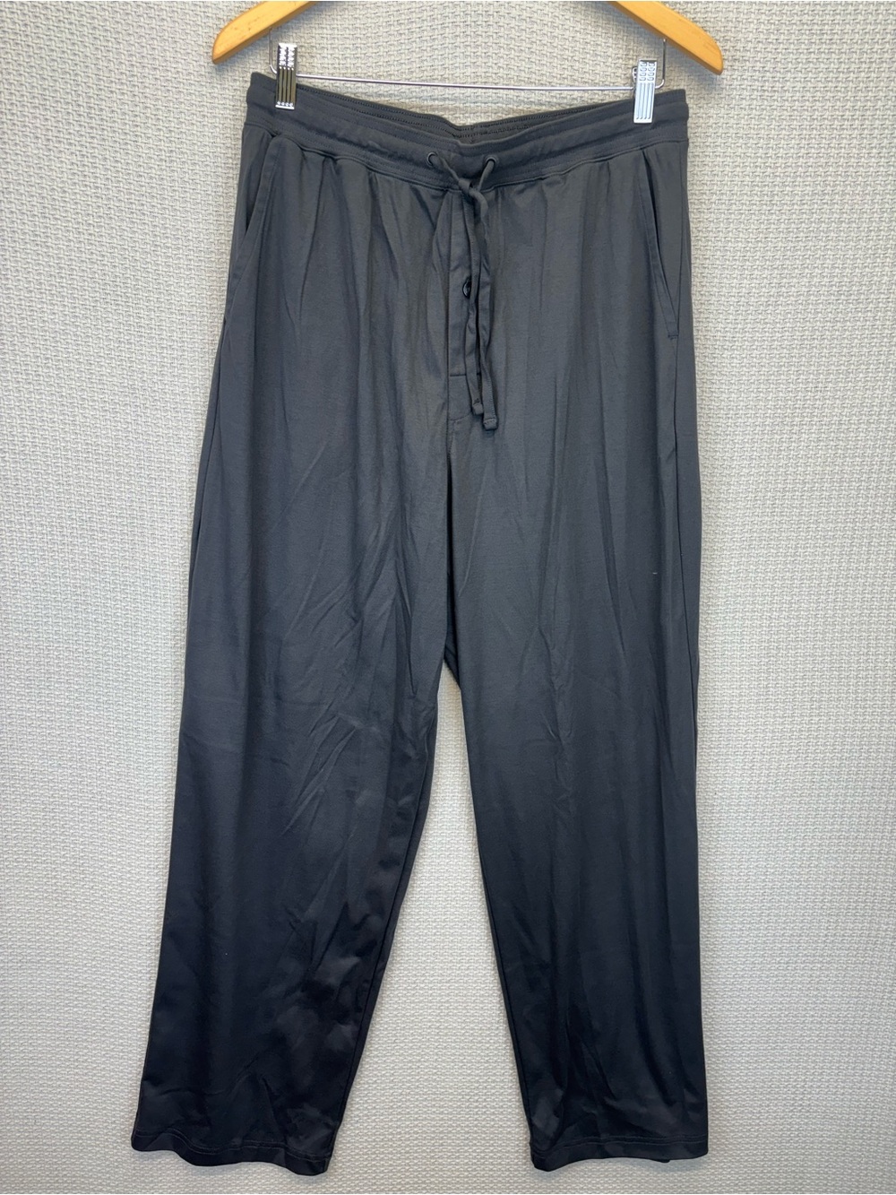 NWT Murano Men’s Two Piece Black Soft Pajama Set Sz Large 100% Cotton Pants/Top - Picture 7 of 11